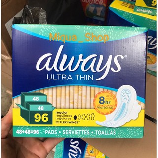 Băng vệ sinh alway ultra thin siêu mỏng họp 96 miếng