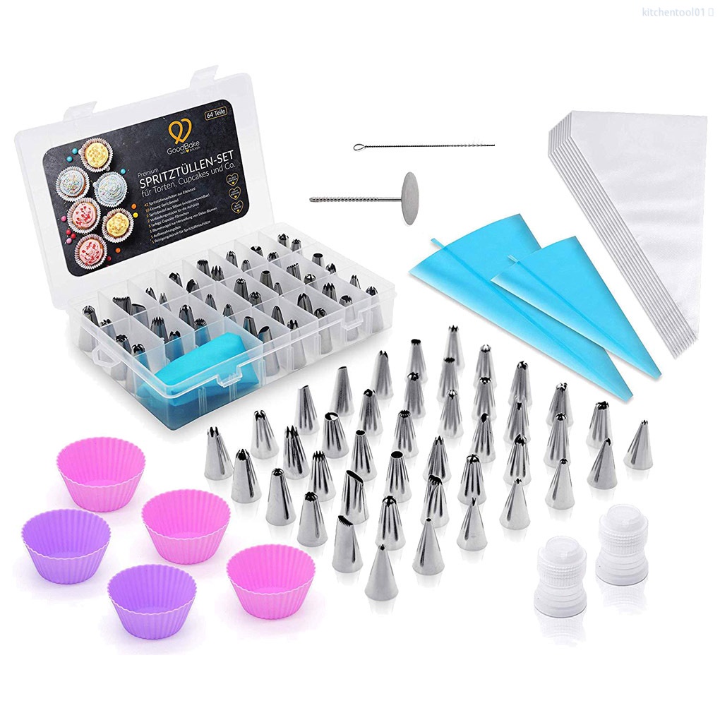 Set 68 Đuôi Bắt Bông Kem Trang Trí Bánh Bằng Thép Không Gỉ Tiện Dụng Cho Nhà Bếptool01
