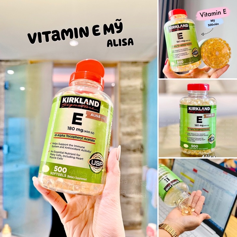 Viên uống Vitamin E 400 IU Kirkland Mỹ 500 viên - ALISA