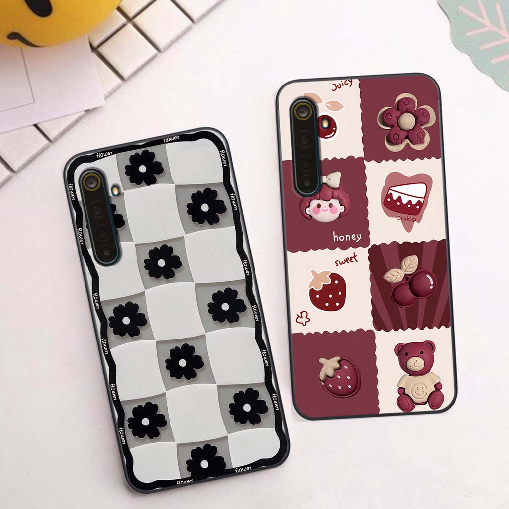 Ốp Realme 6 / 6 Pro in hình trái tim, caro kẹo ngọt đầy cá tính siêu đẹp siêu chất