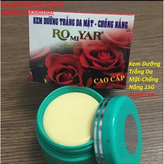 Kem dưỡng trắng da mặt-chống nắng 15g romiyar
