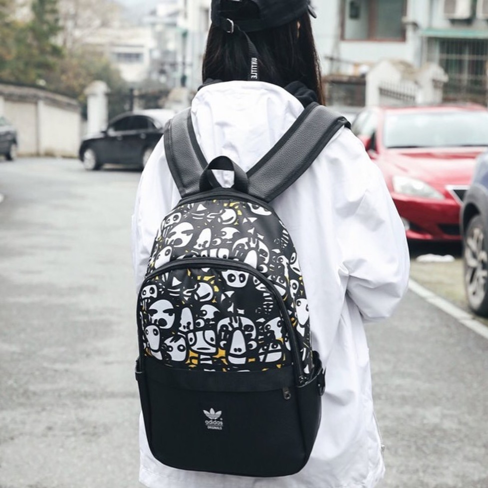 Balo Đi Học Sport 3 Lá Originals Panda Clover Backpack Panda (2) l Xuất Dư Xịn [ FREE SHIP ]