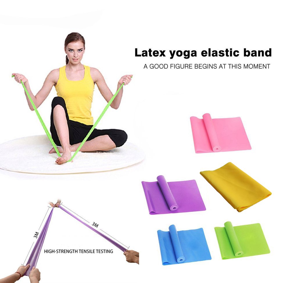 Dây cao su kháng lực đàn hồi hỗ trợ tập thể thao yoga cao cấp