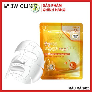 [Chính hãng] Mặt nạ bổ sung Collagen 3W Clinic Fresh Coenzyme Q10 Mask Sheet - mẫu mới nhất năm 2020