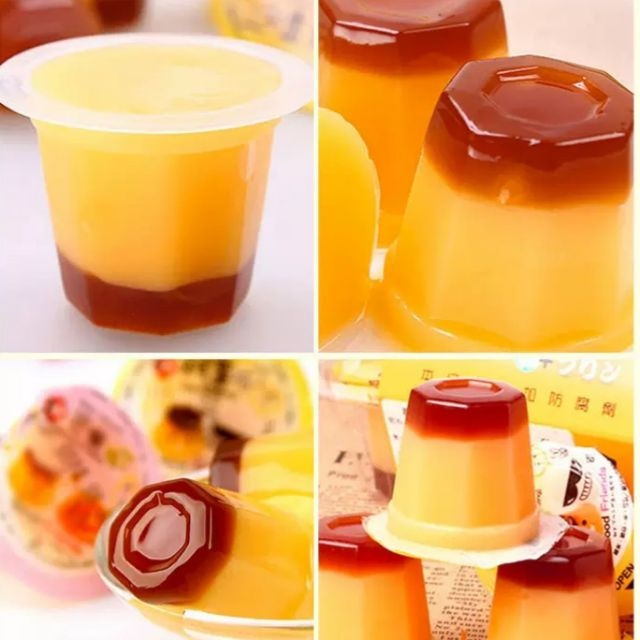 Thạch pudding Vị Trứng và vị trứng sữa Houyi Đài Loan 260g
