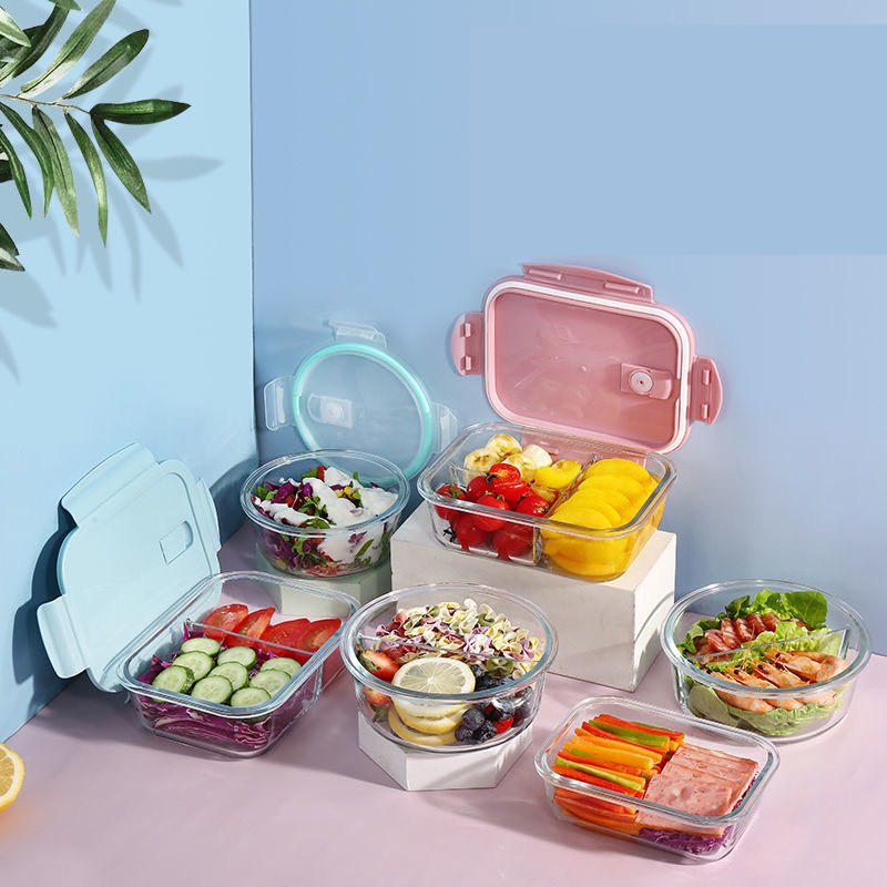 💝FREESHIP💝 Hộp cơm văn phòng thủy tinh giữ nhiệt chia ngăn 1000ml 680ml 410ml bao hanh 12 thang - Q031 | BigBuy360 - bigbuy360.vn