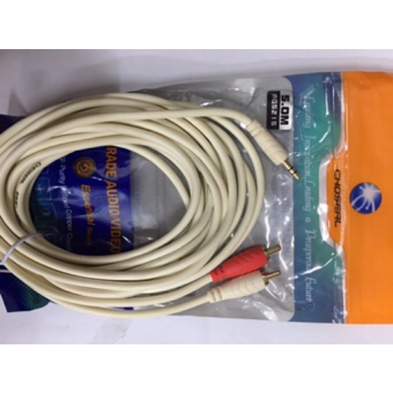 Dây 3.5 ra 2 đầu AV dài 1m8 - 10m HJD, Đồng nguyên chất - Hàng chính hãng