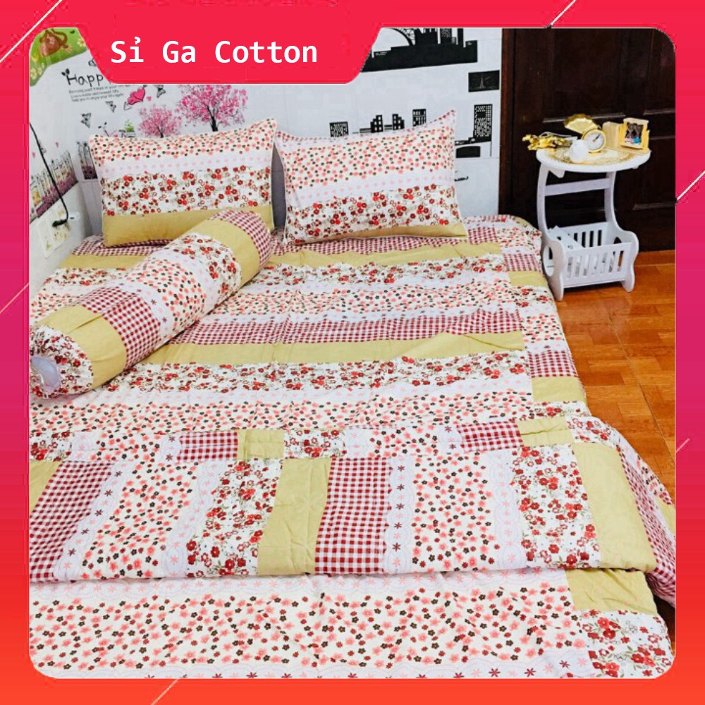 [RẺ VÔ ĐỊCH] Chăn Drap 5 Món  Cotton Thắng Lợi ( Chuẩn Logo Công Ty )-nhiều màu chat chọn màu