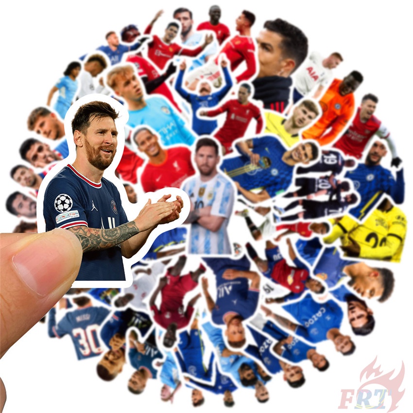 Bộ 100 Cái/Bộ ❉ Miếng Dán Logo Câu Lạc Bộ Bóng Đá Và Superstar ❉ Miếng Dán Trang Trí Vali Laptop Ván Trượt DIY Thời Trang