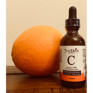[CÓ SẴN][60ML] Truskin Naturals Vitamim C Serum with Vitamin E & Hyaluronic Acid - Serum dưỡng sáng da