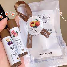 Son dưỡng có màu HERORANGE dưỡng ẩm căng mọng mềm môi The Feeling Of Heart Moisturizing Light Lip Balm HERO20