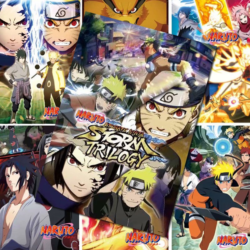 Áp phích Naruto và gia đình Fukuaki tổ chức Sasuke Kakashi đăng bưu thiếp hình nền lên tường Tuần lễ Anime [Đăng