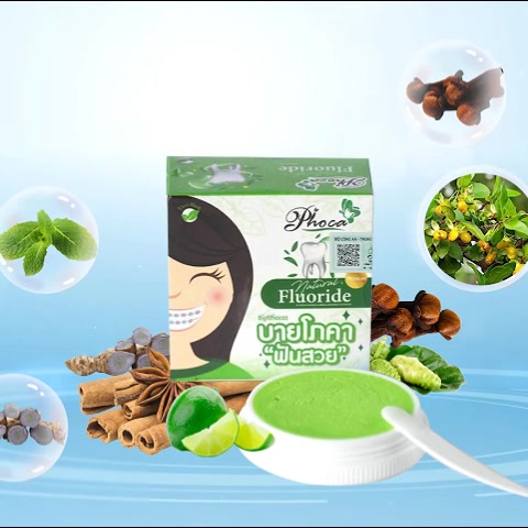 Kem đánh răng thảo dược BY PHOCA Thái Lan 25g giúp răng trắng sáng, dùng được cho người niềng răng NPP Shoptido | BigBuy360 - bigbuy360.vn