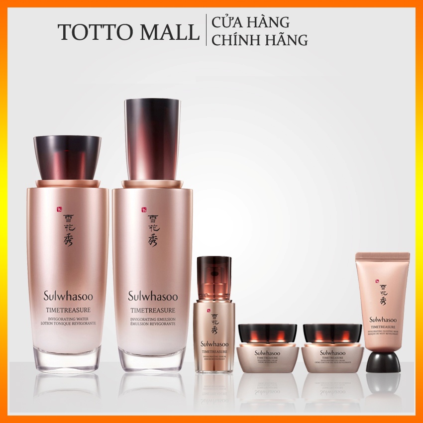 [ Có bill ] Bộ Chống Lão Hóa Thông Đỏ Sulwhasoo Timetreasure Skincare Set (2 Items) - Bộ Thông Đỏ Sulwhasoo