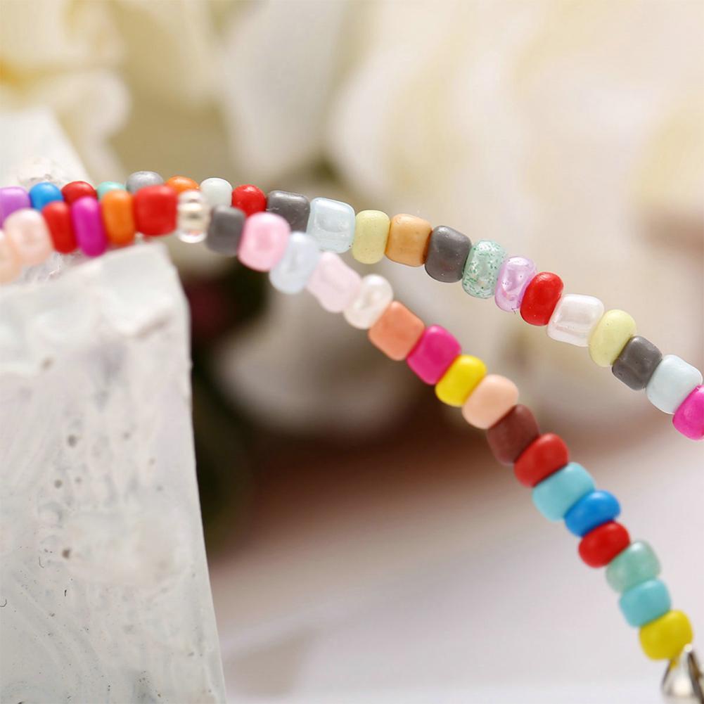 Lắc Chân Đính Vỏ Sò Nhiều Màu Phong Cách Bohemian Thời Trang Đi Biển Mùa Hè B2B1