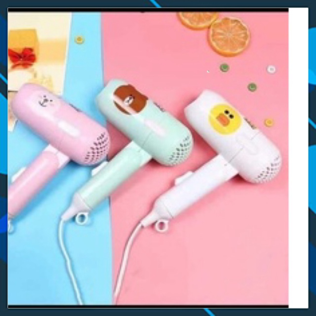 Máy sấy tóc mini , nhiều hình ngộ nghĩnh phụ kiện chăm sóc tóc, cho bé người lớn hàng có hộp nội địa trung