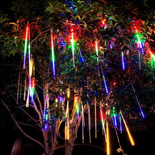 Đèn LED Mưa Sao Băng Decor Trang Trí Bộ 8 Ống Nhiều Màu Dài 50cm Chống Nước - HIỆU ỨNG GIỌT NƯỚC