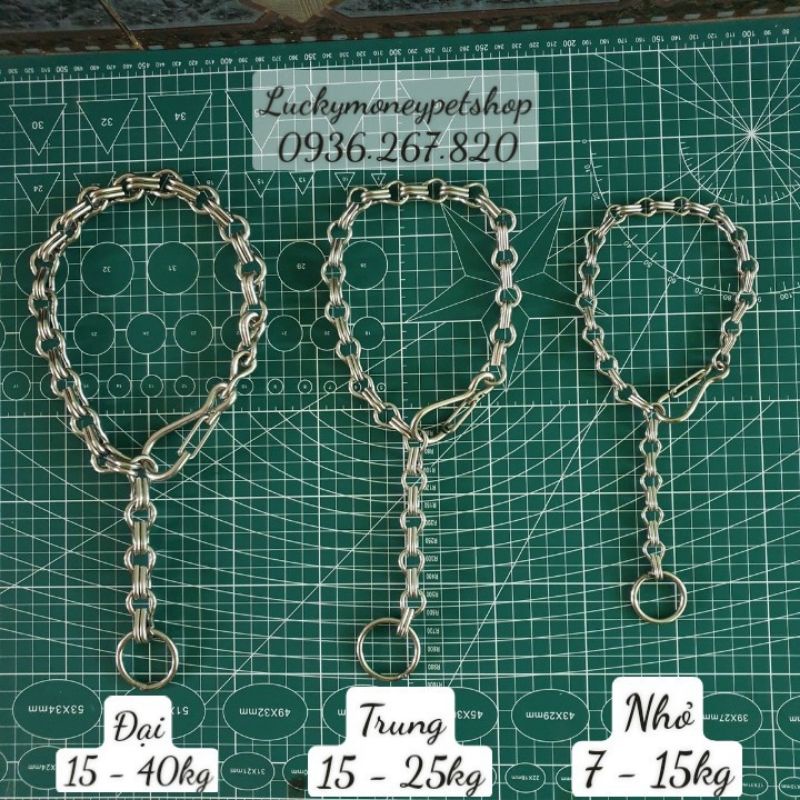 VÒNG CỔ - DÂY DẮT INOX CHÓ MÈO 1 - 40KG