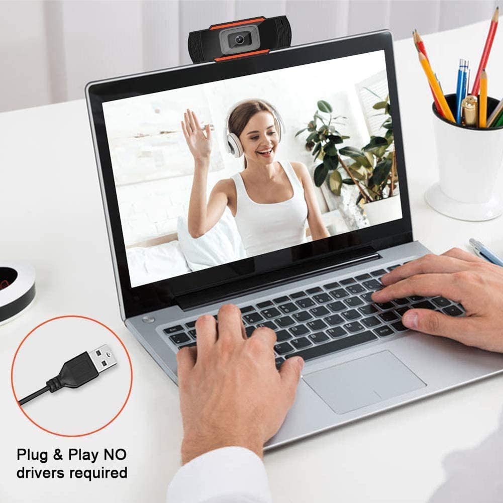 Webcam Usb 2.0 Hd 12.0mp 1080p Tích Hợp Mic Có Thể Xoay Linh Hoạt Cho Máy Tính Để Bàn