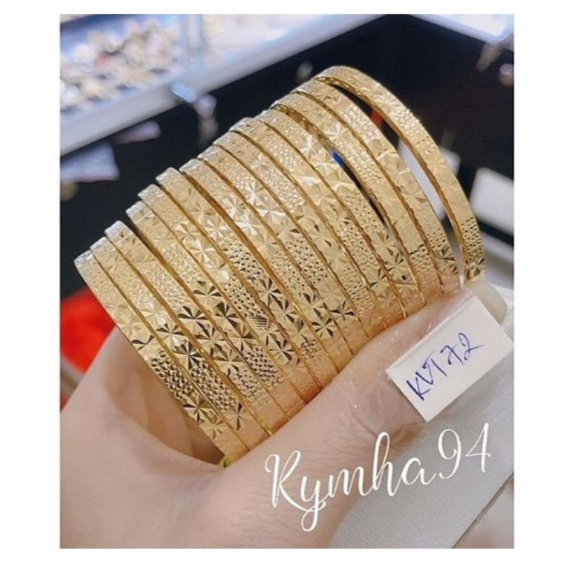 Vòng ximen khóa lưỡi gà bền màu cao cấp bản 4li