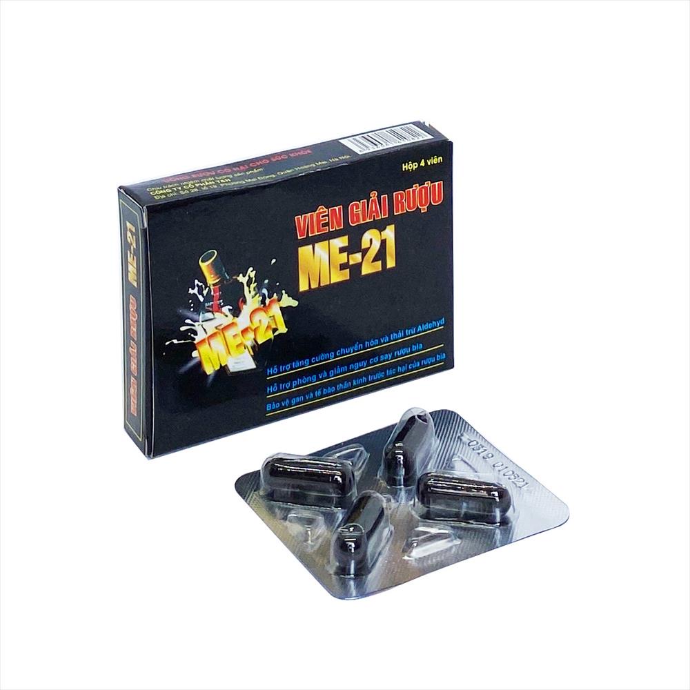 Viên Giải Rượu Me-21 - Hộp 4 Viên