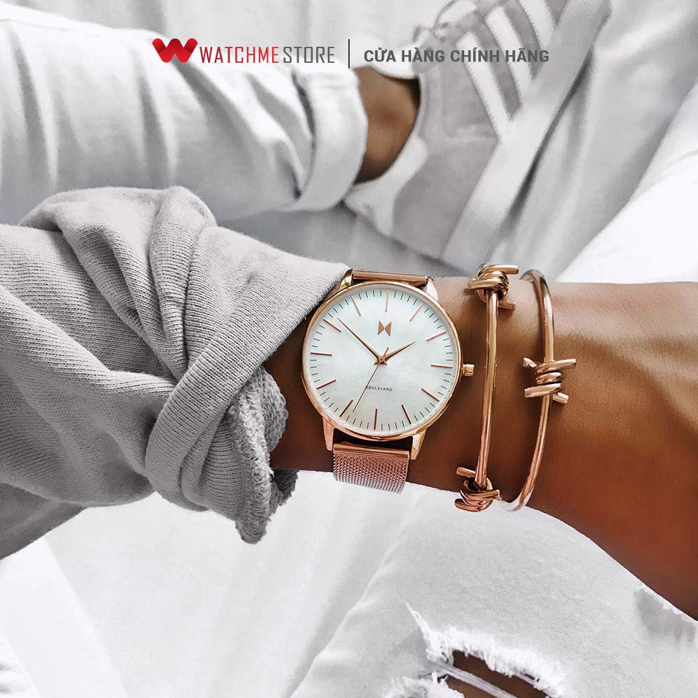[ ĐẶC BIỆT 18-29.07 - VOUCHER 10%] - Đồng hồ Nữ MVMT dây thép không gỉ 38mm - D-MB01-RGPL