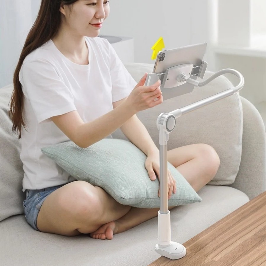 Giá treo iPad, giá đỡ iPad kẹp chân giường hay kẹp bàn đều được - Baseus Otaku Life Rotary