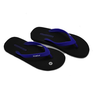 Dép nữ xỏ ngón Bevis - quai kẹp màu xanh phối chữ cao su gài - đế cao su đúc dẻo dai chống trơn trượt BE159-1 (Xanh đen)