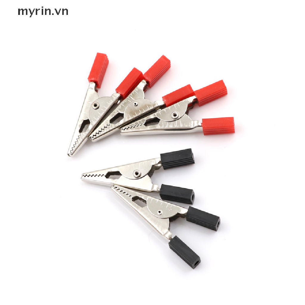 Set 5 Đầu Kẹp Cá Sấu Thử Điện 50mm Với Ốc Vít