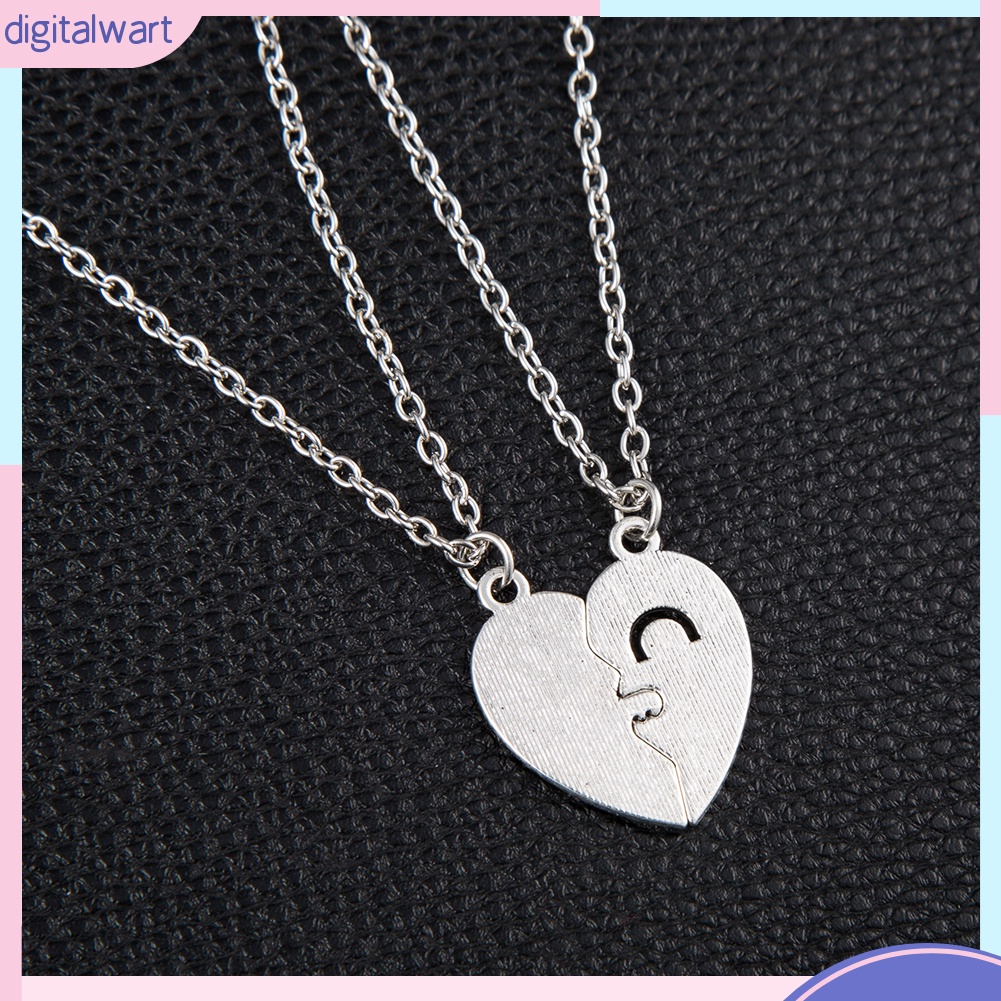 Dây Chuyền Mặt Trái Tim Có Chìa Khóa Khắc Chữ I Love You Độc Đáo Cho Cặp Đôi