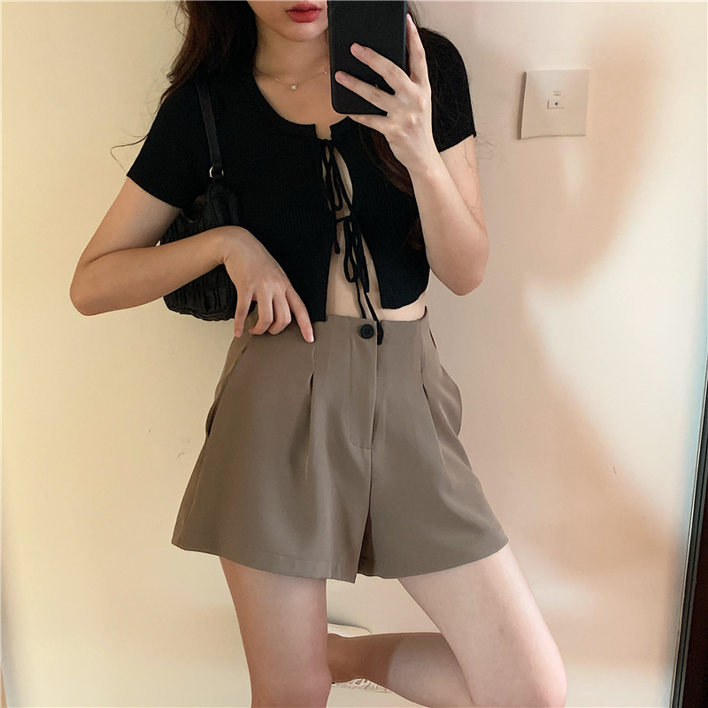 Quần Ngắn Cho Nữ Ống Rộng Lưng Cao Thời Trang Mùa Hè | BigBuy360 - bigbuy360.vn