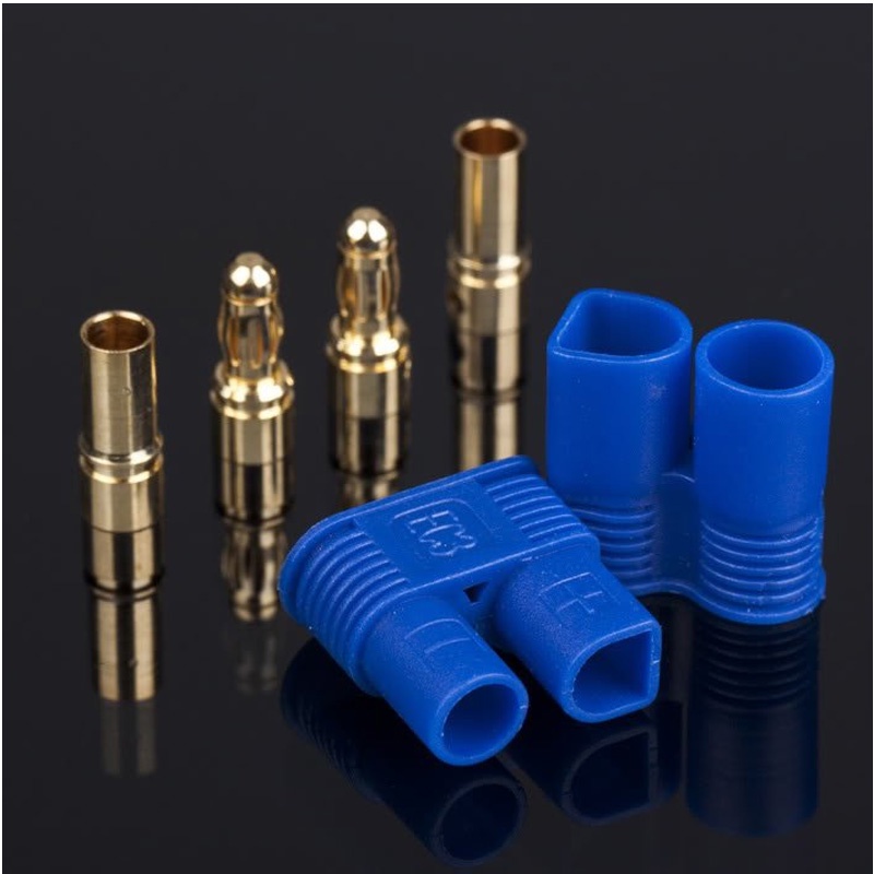 Set 5 Cặp Đầu Nối Phích Cắm Bắp Chuối EC2 EC3 EC5 EC8 2MM 3MM 5MM 8MM Cho Máy Bay Điều Khiển Từ Xa