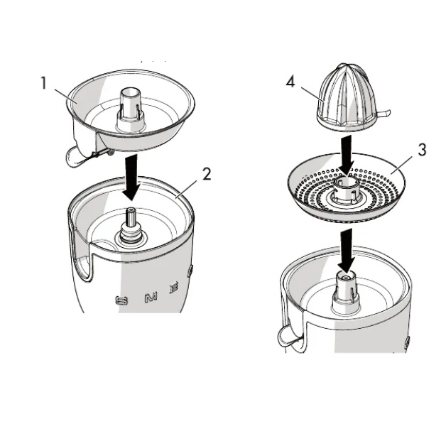 Phụ kiện thay thế chính hãng Máy vắt cam SMEG CJF01 - TÀI TRANG HÀNG ĐỨC