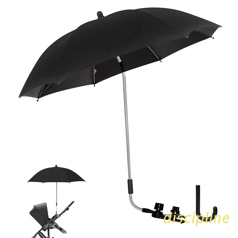 Bộ Dù Che Nắng/Mưa UV UPF50++Giá Đỡ Có Thể Uốn Cong Gắn Tay Cầm Xe Đẩy Em Bé