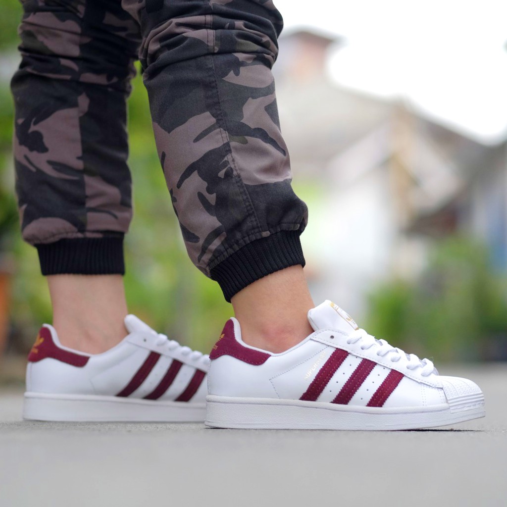 Giày thể thao Adidas Superstar màu trắng 100% hàng chính hãng