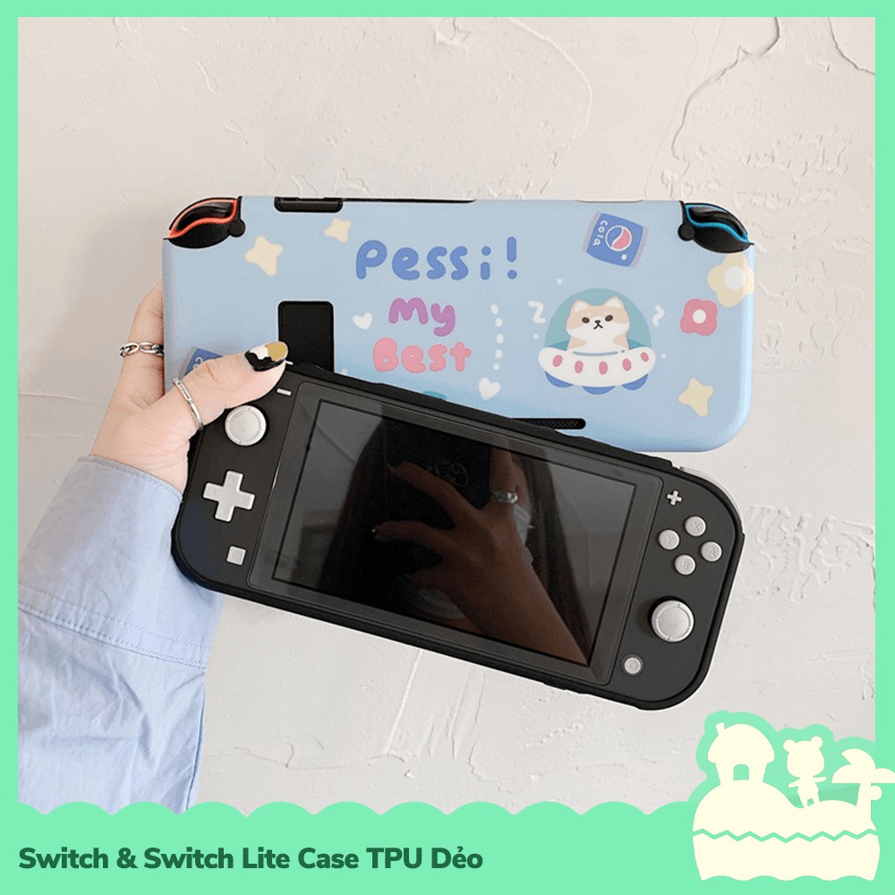 [Sẵn VN] Phụ Kiện Case Ốp Lưng Nintendo Switch / Switch Lite TPU Dẻo Nhân Vật Hoạt Hình Gấu Thỏ & Shiba Đáng Yêu