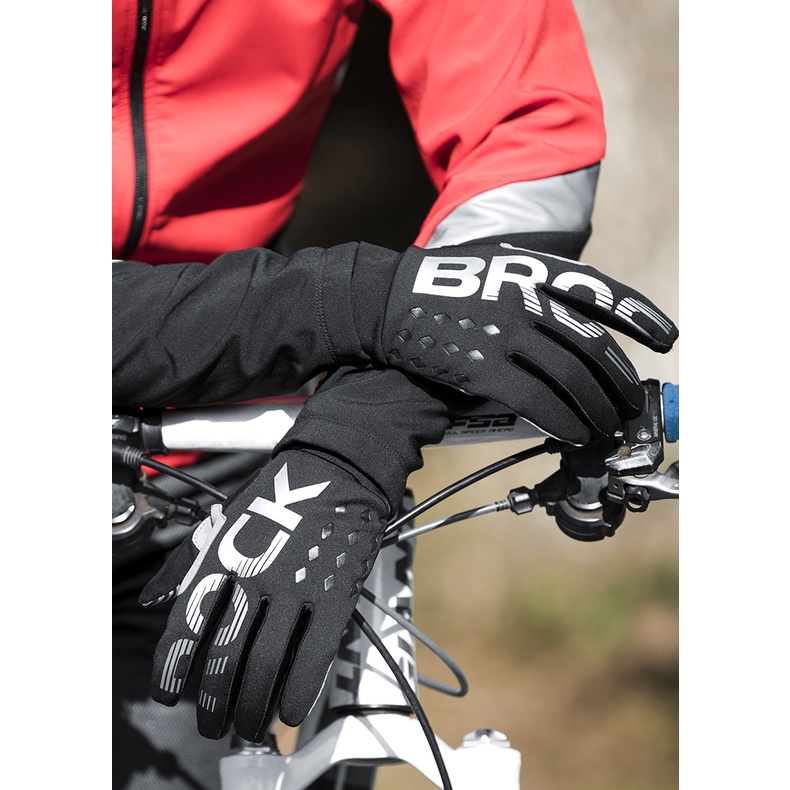 ROCKBROS Cycling Gloves Touch Screen Thermal Windproof Keep Warm Autumn Winter Thick Sport Equipment