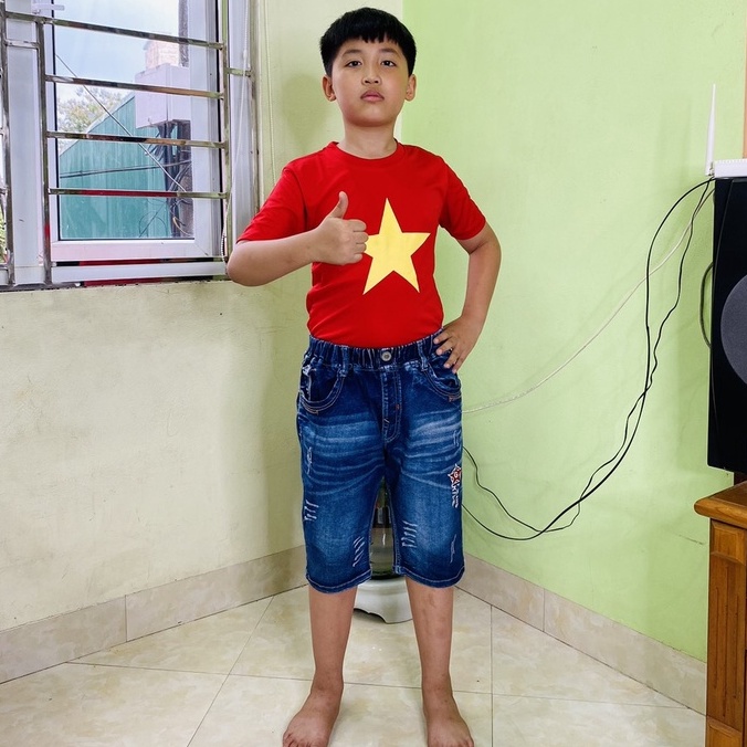 ÁO THUN  LẠNH  CỔ VŨ BÓNG ĐÁ VIỆT NAM - CỜ ĐỎ SAO VÀNG