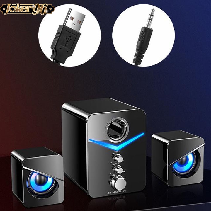 Loa Vi Tính Để Bàn MC D221 SUPER BASS Cực Đã, Có LED, Dòng Loa Cho Laptop, Pc, Điện Thoại-KN Bluetooth,USB