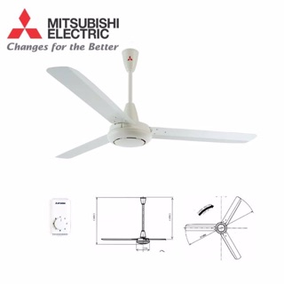 Quạt Trần 3 Cánh Mitsubishi C60-GY WH ( Nhập khẩu Thái Lan)