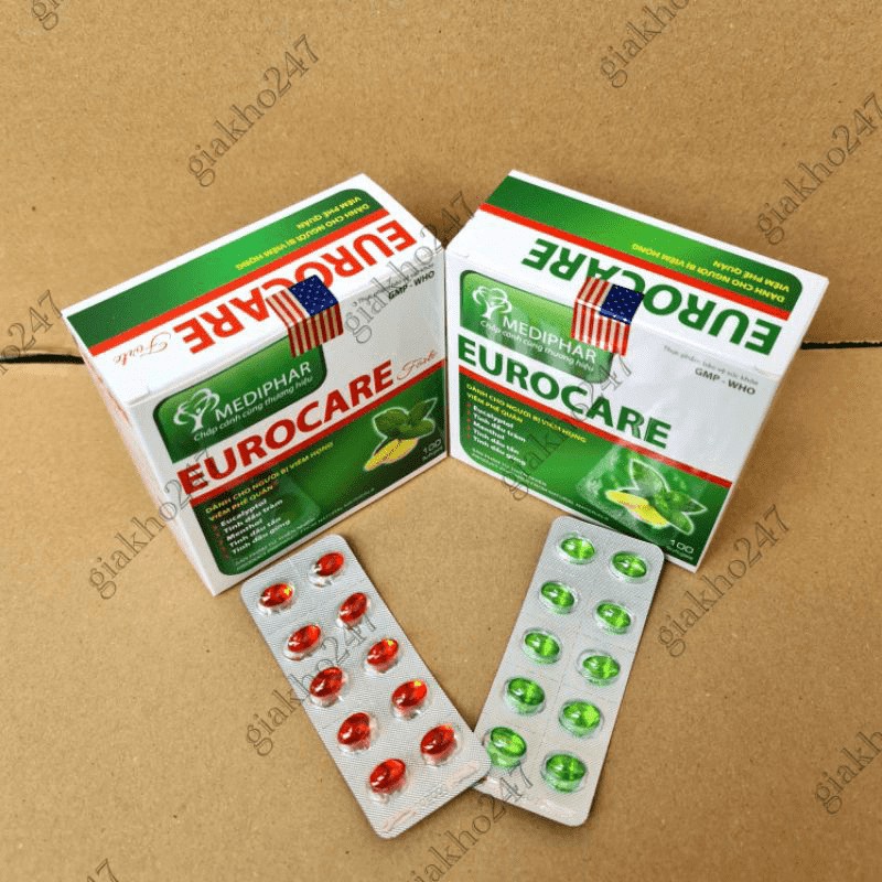 Eurocare - Giảm ho, thông thoáng mũi họng - Hộp 100 viên