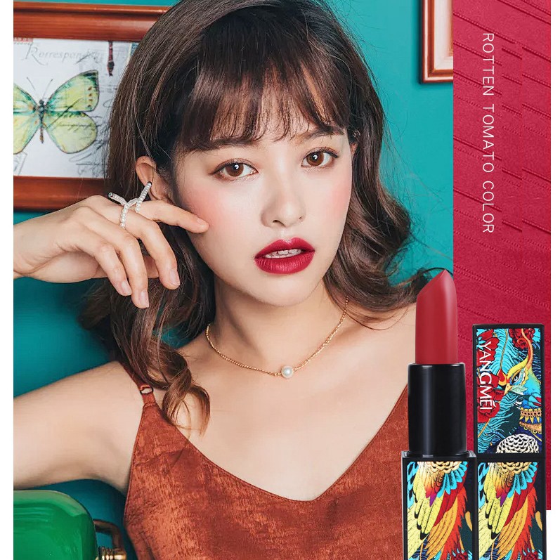 tuan078 Bộ Trang Điểm 4 Món Gồm Phấn Nước + Phấn Phủ Bột + Son Thỏi + Cọ Chấm Yangmei Peacock Dance Cao Cấp tuan078 | BigBuy360 - bigbuy360.vn