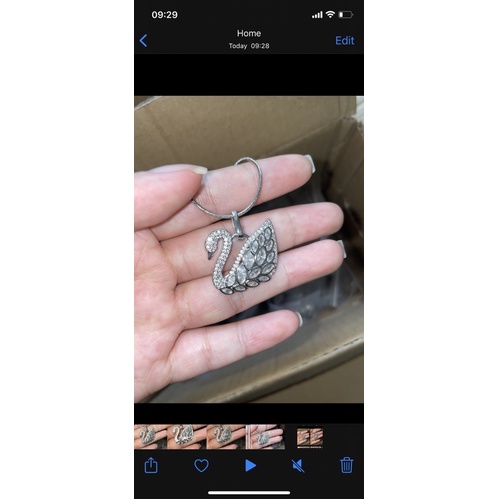 Mặt dây chuyền thiên nga bạc 925