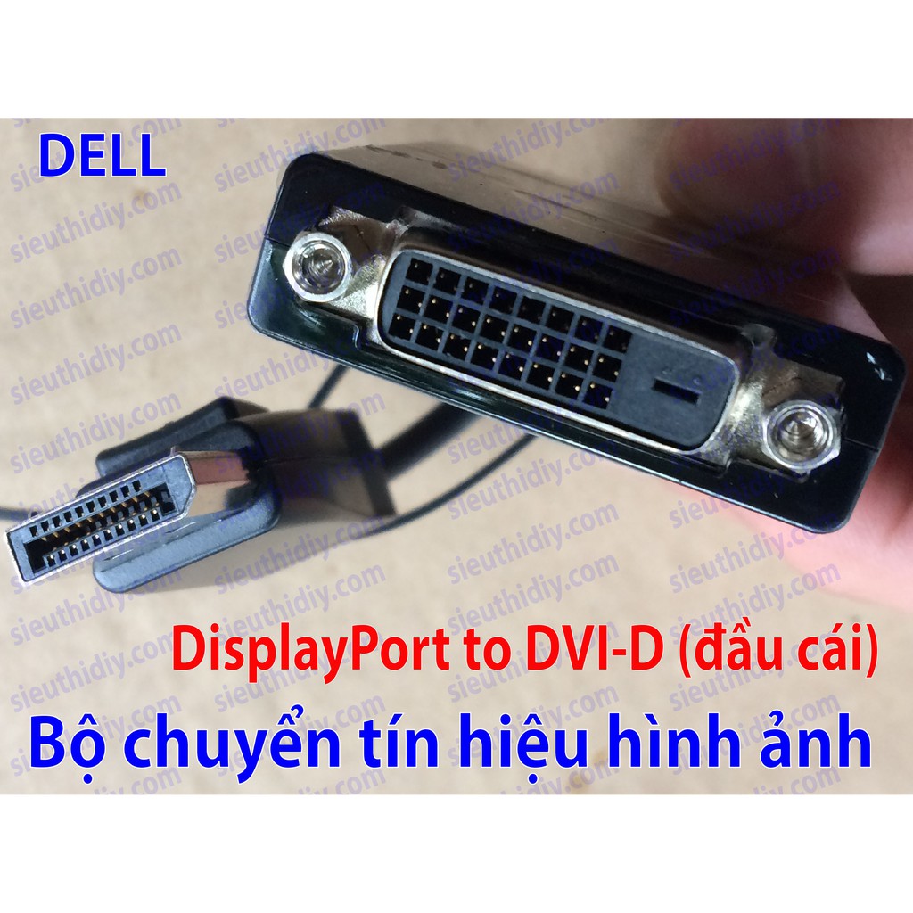 Bộ chuyển cổng tín hiệu hình ảnh DisplayPort, HDMI sang DVI-D hãng DELL