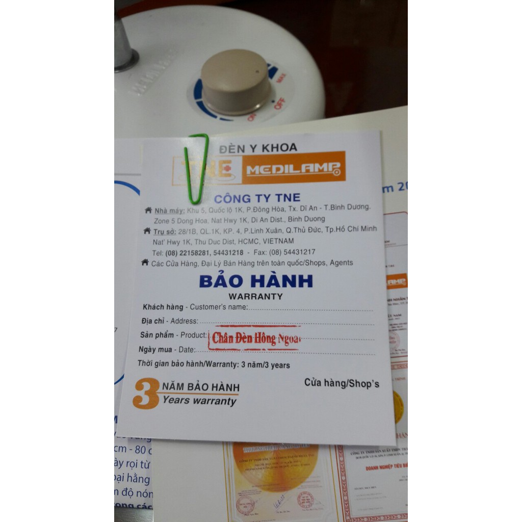 Đèn hồng ngoại MediLamp + bóng 250W