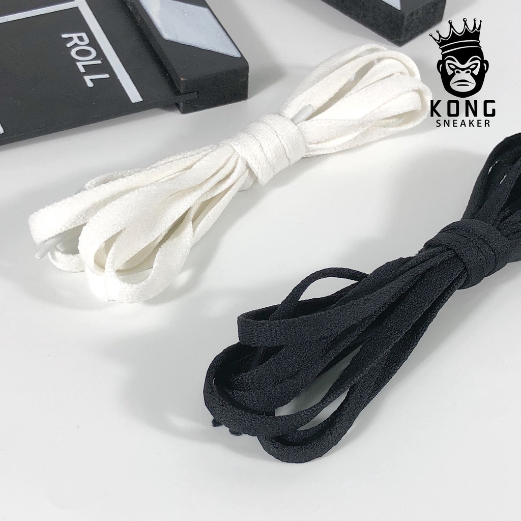 Dây Giày SNEAKERS Cotton Cao Cấp Dài 120cm Màu Đen Và Trắng