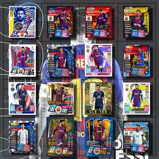 Lẻ thẻ match attax Messi Barcelona Paris SAINT GERMANT Argentina Barca PSG