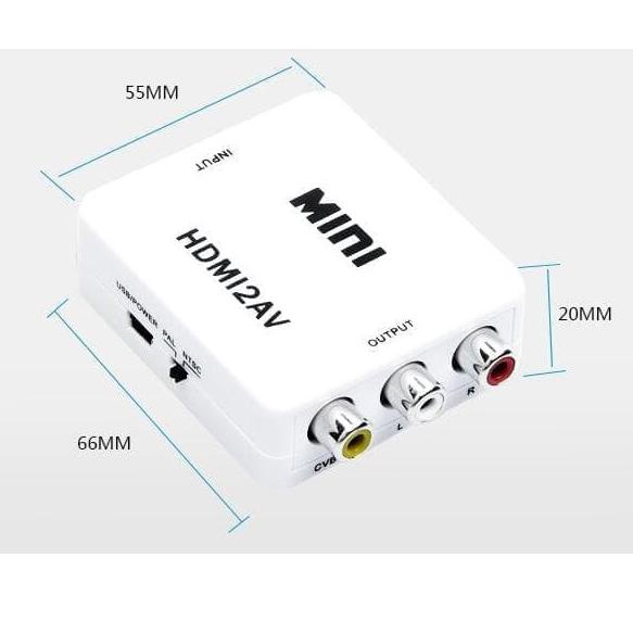 Bộ Chuyển Đổi Hdmi2Av / Hdmi Sang Av Rca Mini Hdmi2Av..