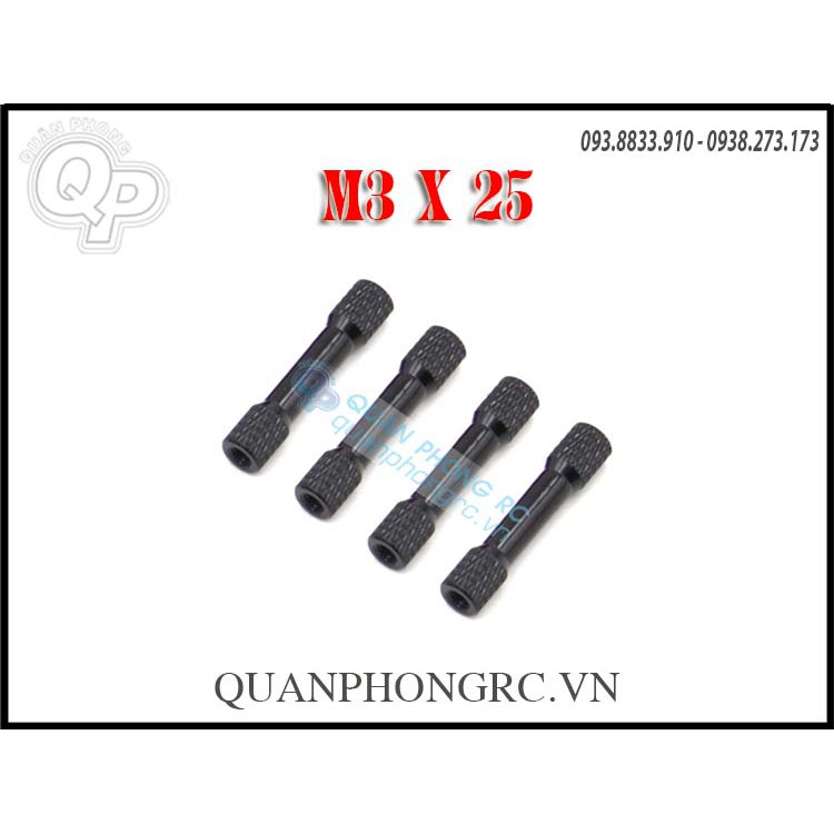 Trụ nhôm có ngấn Aluminium M3 (4pcs/set)