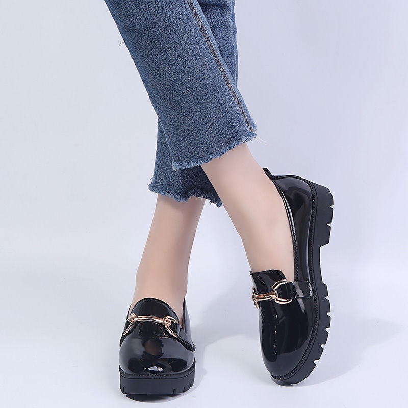 Giày Búp Bê Da Chống Trượt Phong Cách Hàn Quốc Cổ Điển size Nhỏ 31 33 34 41 42 33